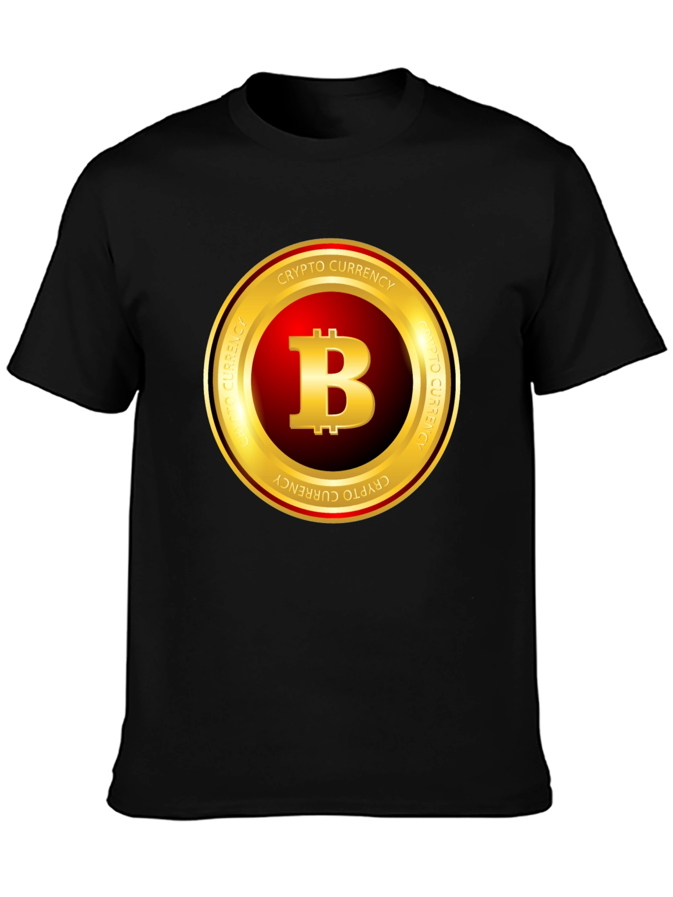Bitcoin Crypto Currency T-Shirt - Black