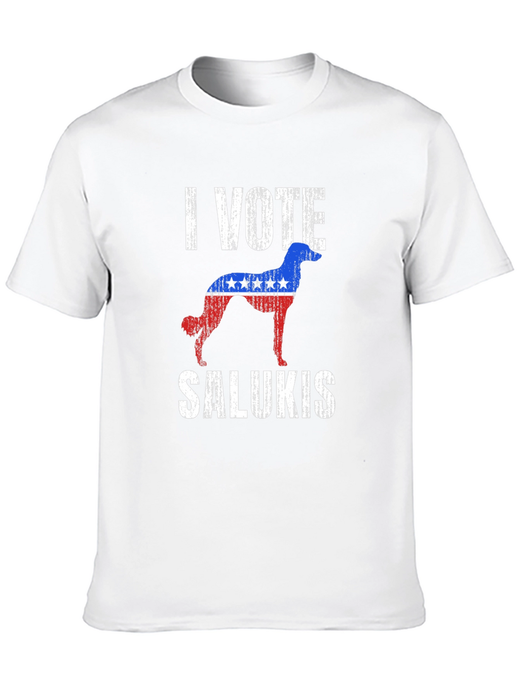 I Vote Salukis Patriotic Dog T-Shirt