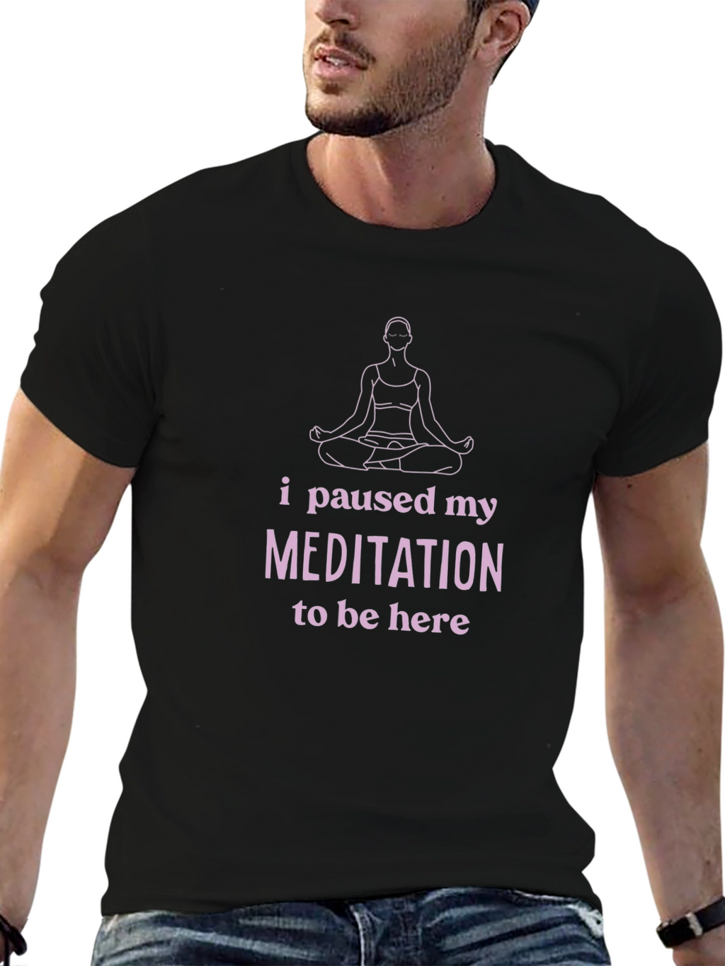Meditation Pause T-Shirt - Funny Yoga Tee