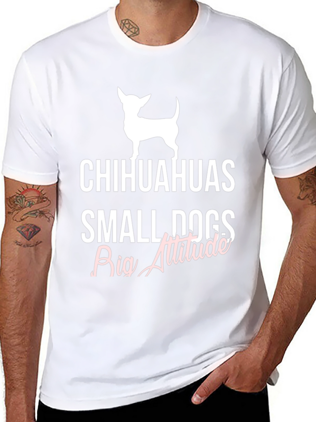 Chihuahuas Small Dogs Big Attitude T-Shirt