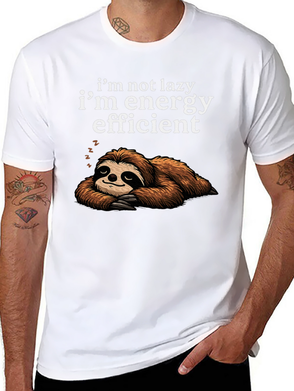 Energy Efficient Sloth Graphic Tee