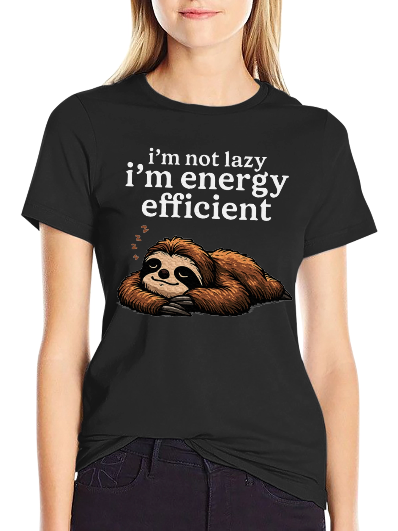 Energy Efficient Sloth Graphic Tee