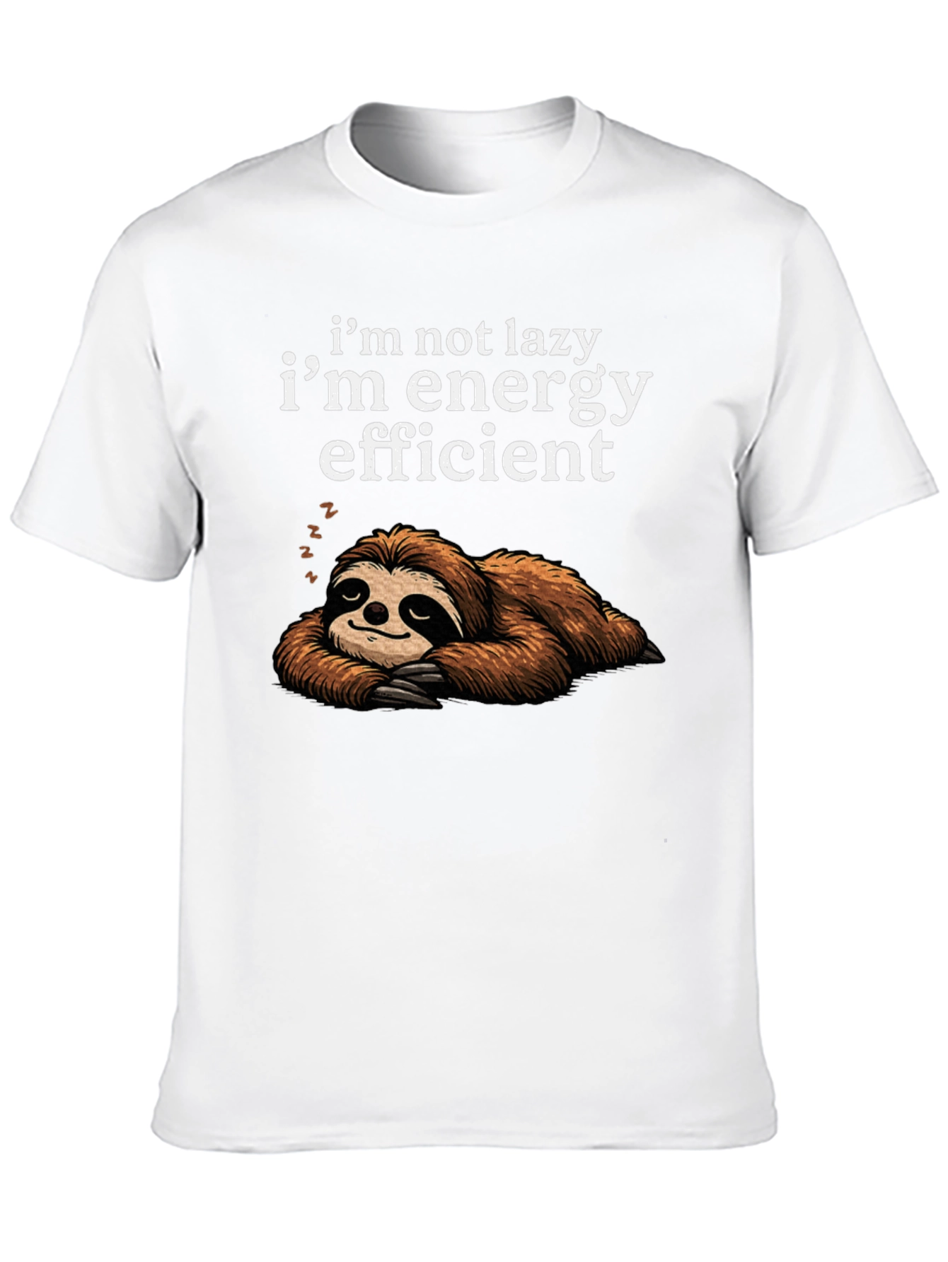 Energy Efficient Sloth Graphic Tee