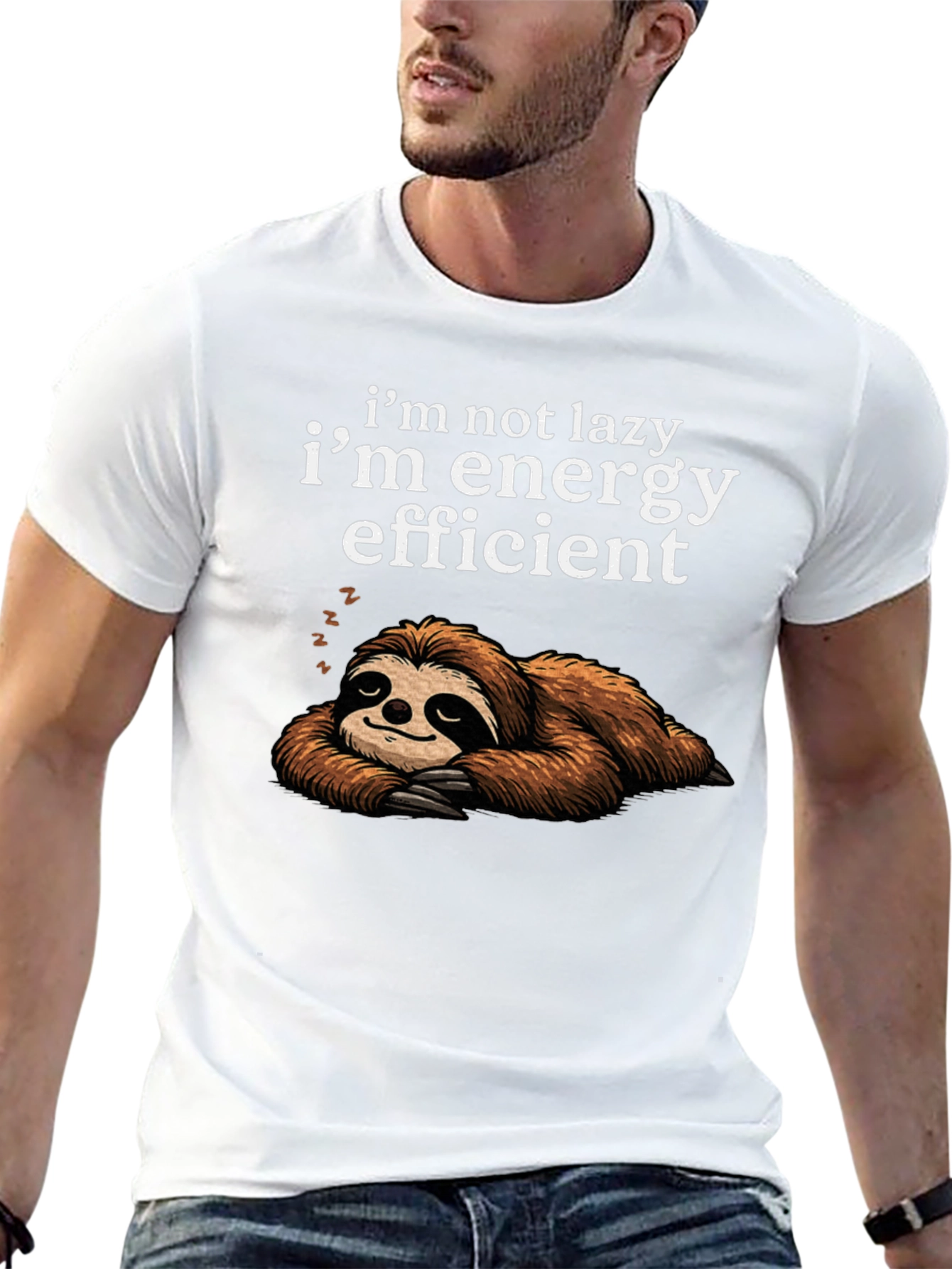 Energy Efficient Sloth Graphic Tee