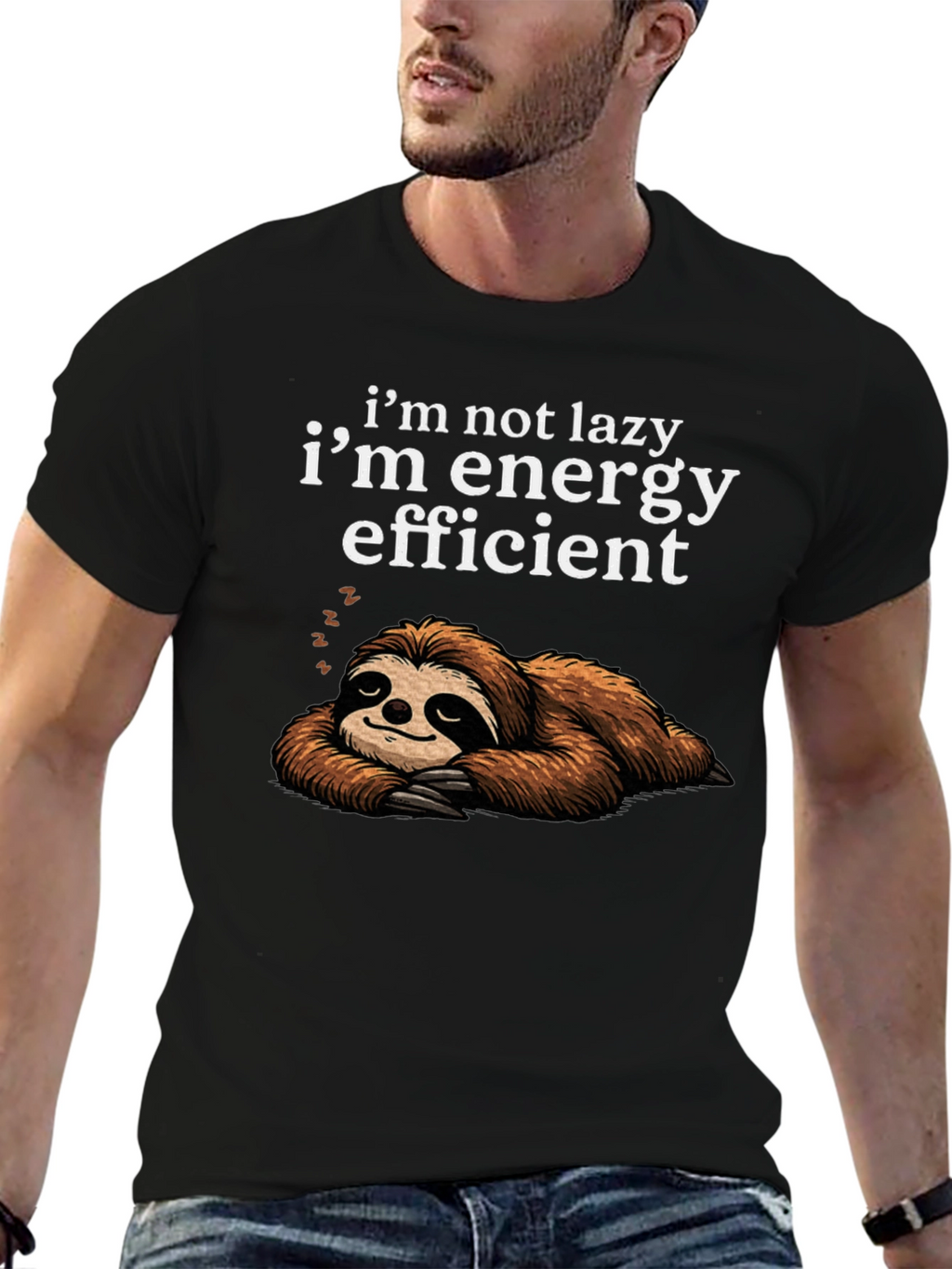 Energy Efficient Sloth Graphic Tee