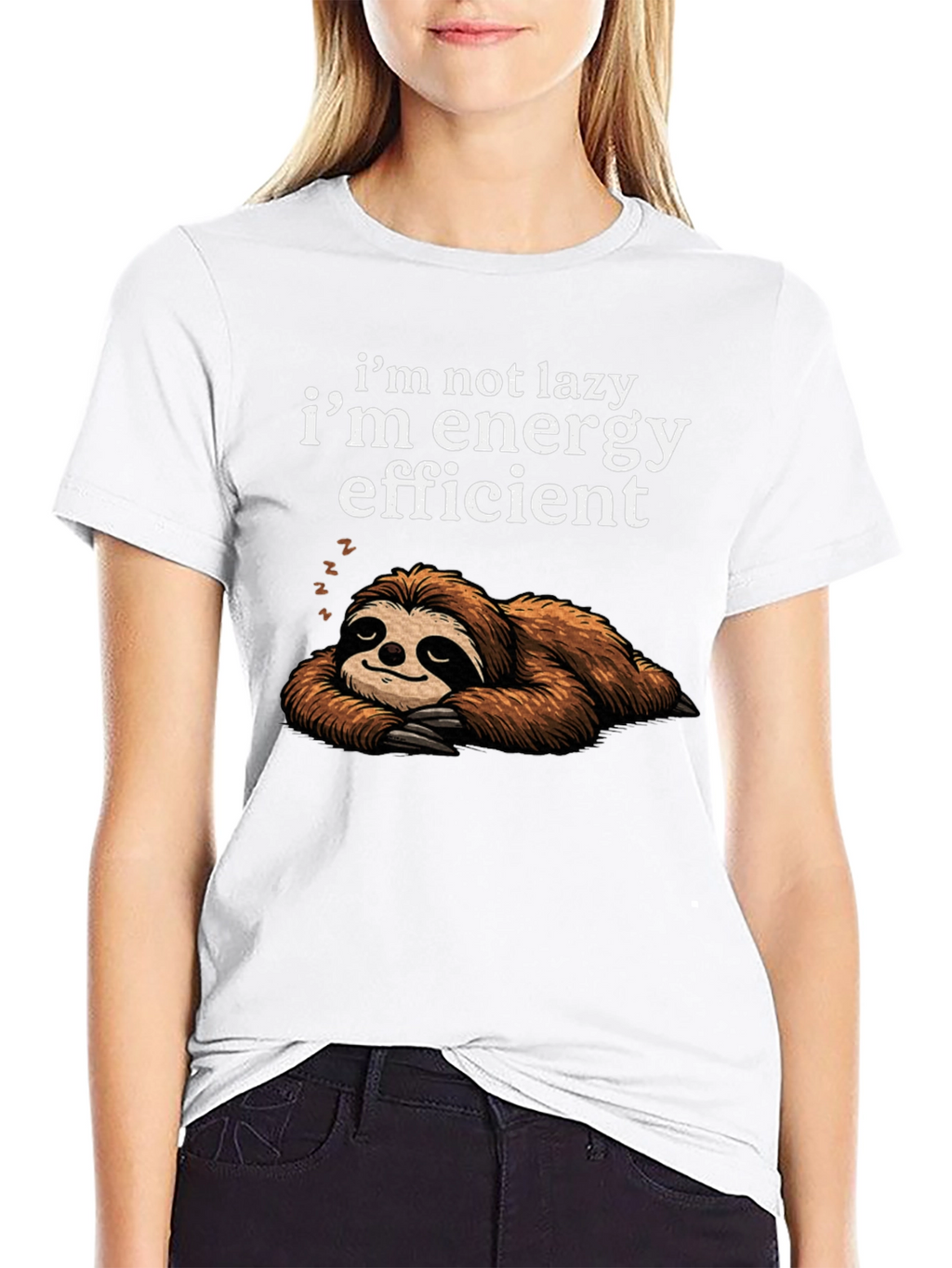 Energy Efficient Sloth Graphic Tee