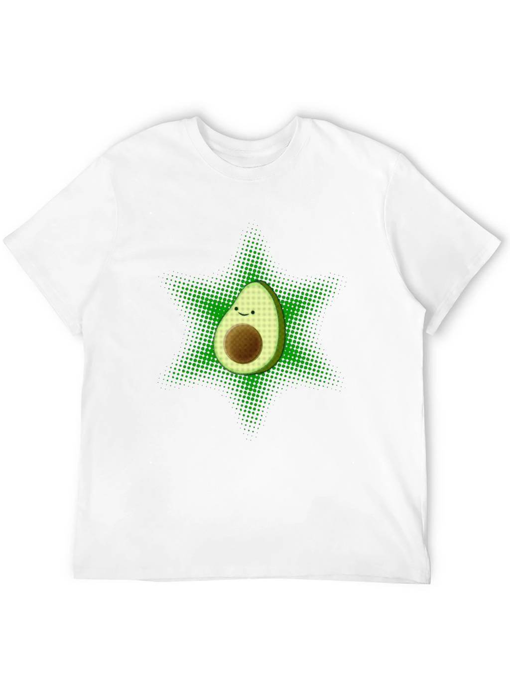Funny Avocado Star T-Shirt - Black