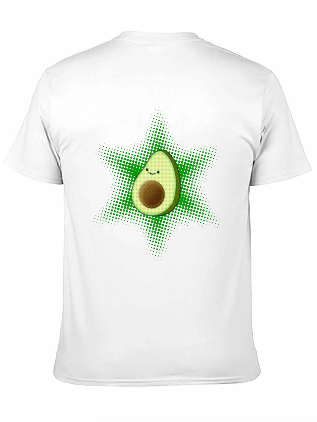 Funny Avocado Star T-Shirt - Black