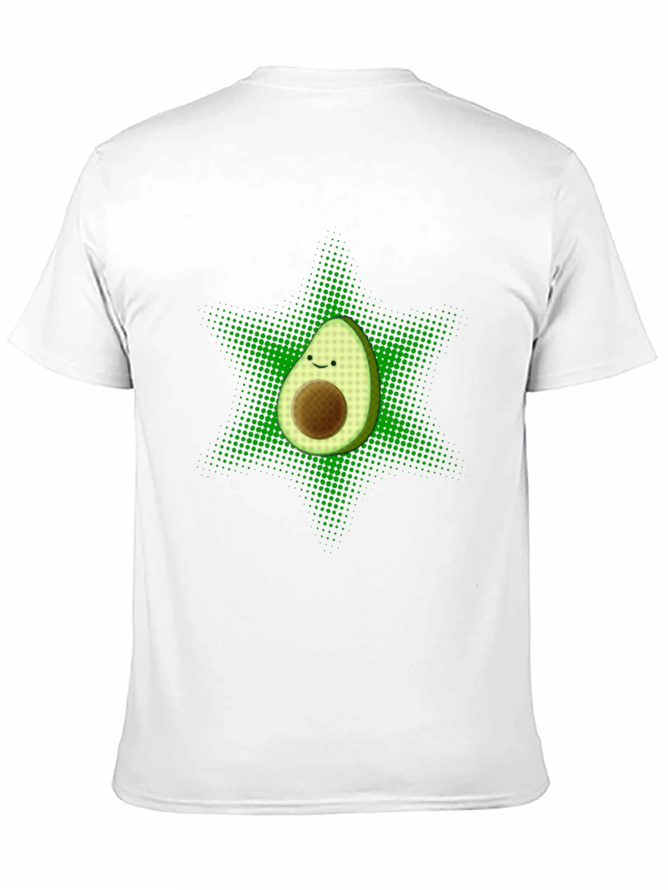 Funny Avocado Star T-Shirt - Black