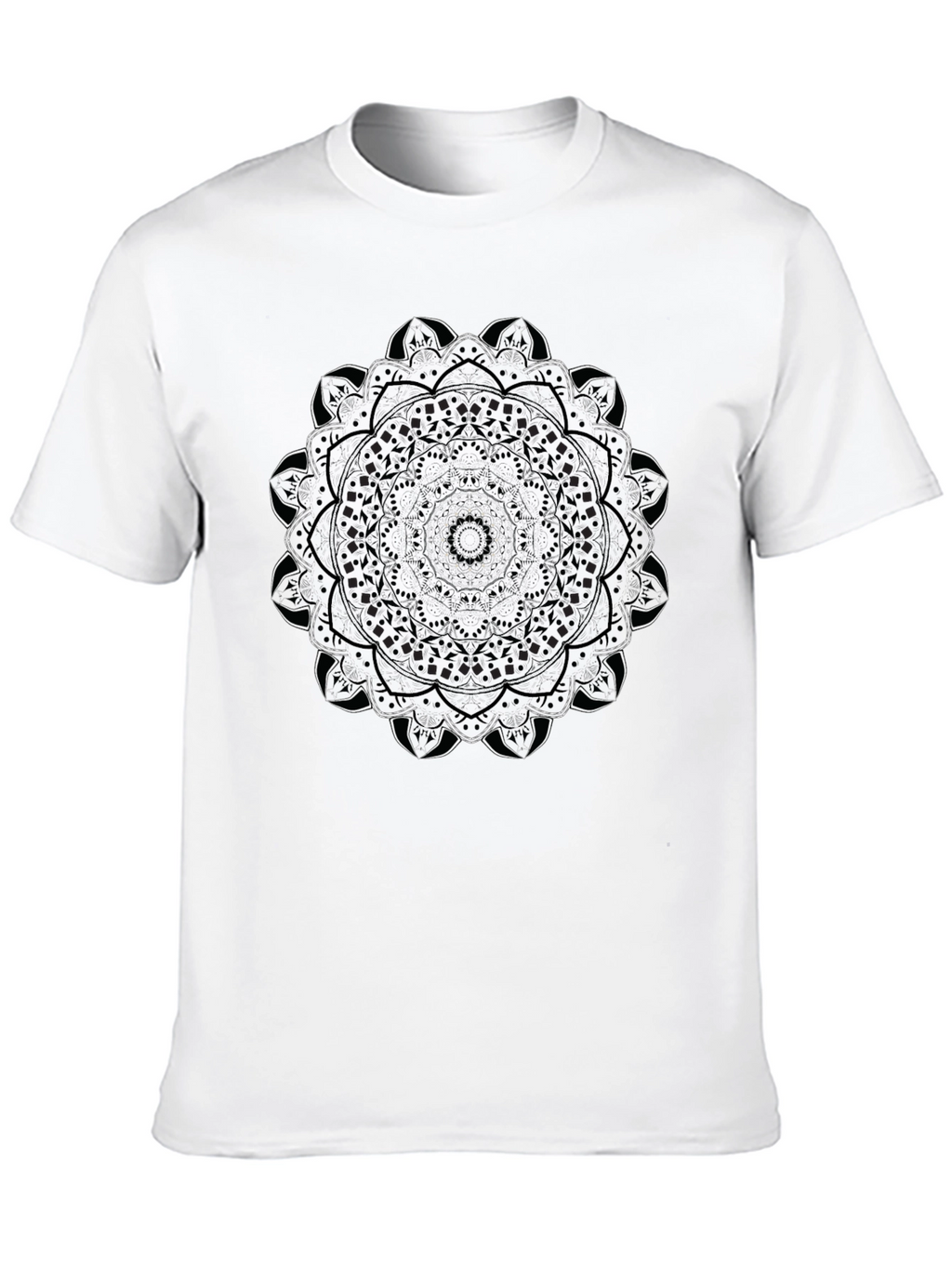 Mandala Graphic Black T-Shirt - Unique Design