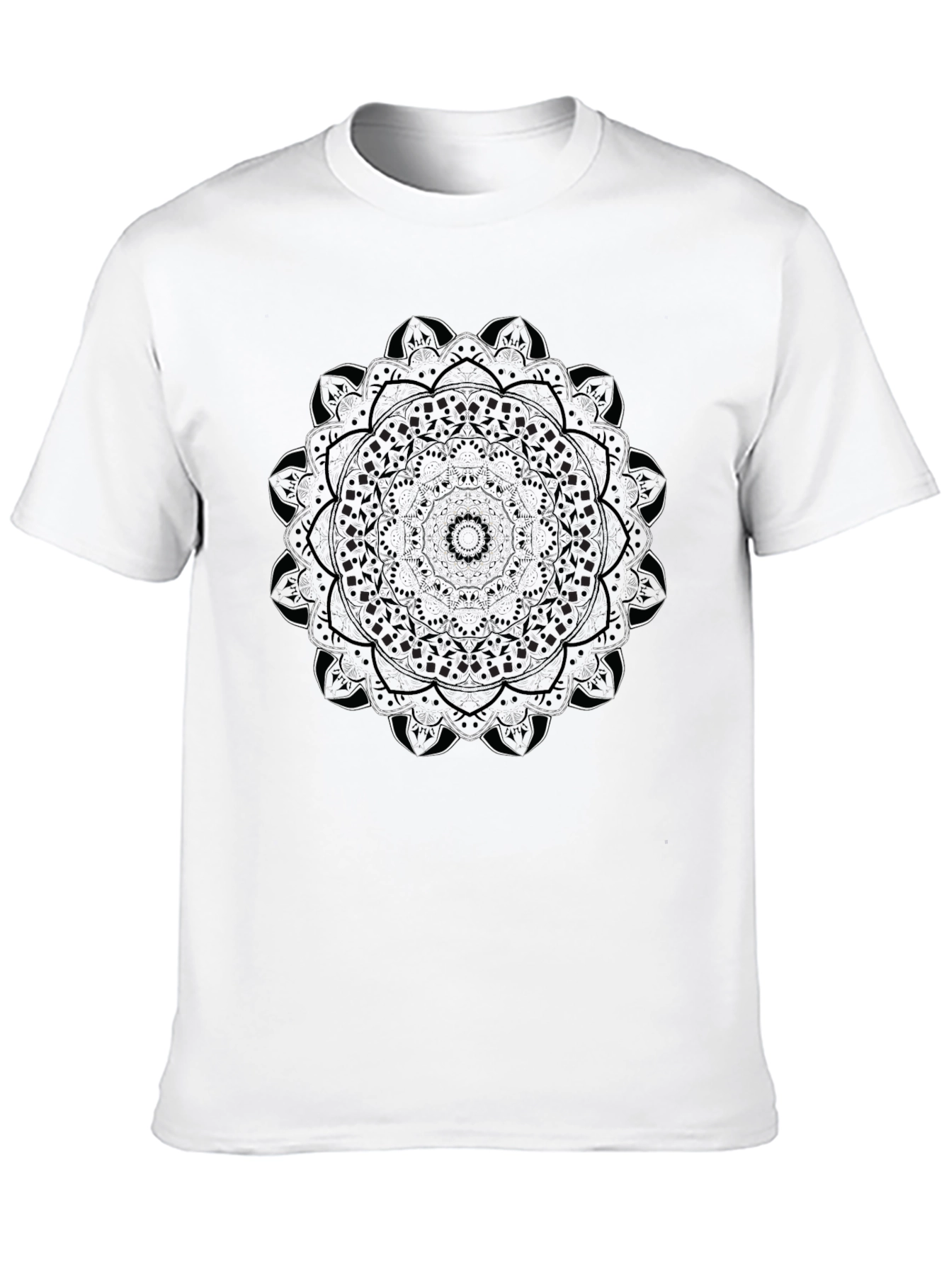 Mandala Graphic Black T-Shirt - Unique Design