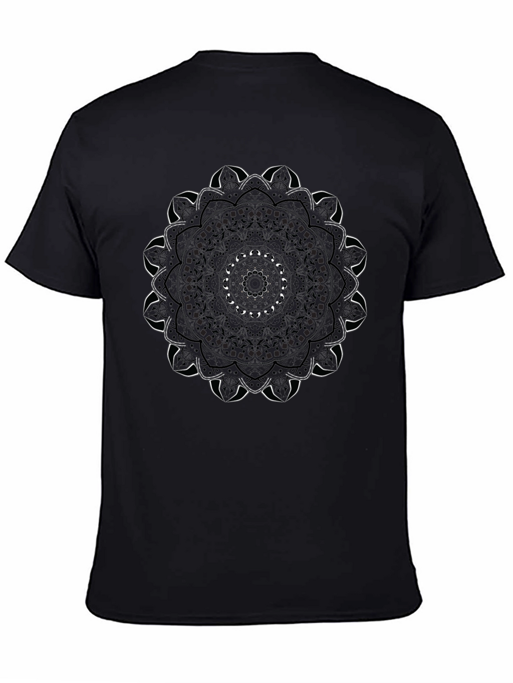 Mandala Graphic Black T-Shirt - Unique Design