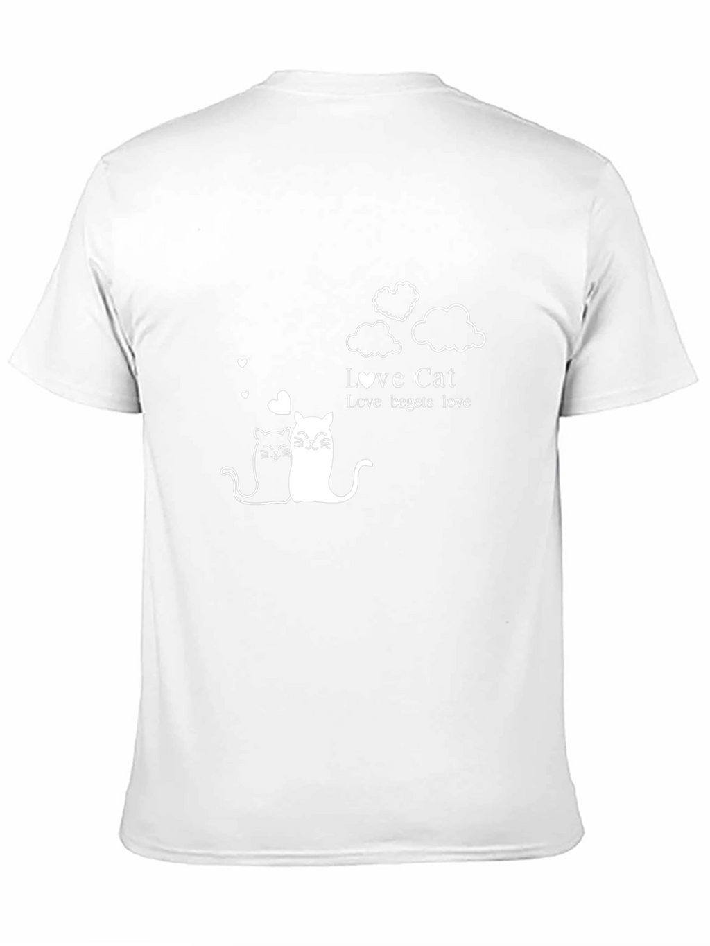 Love Cats Graphic Tee - Black Unisex T-Shirt