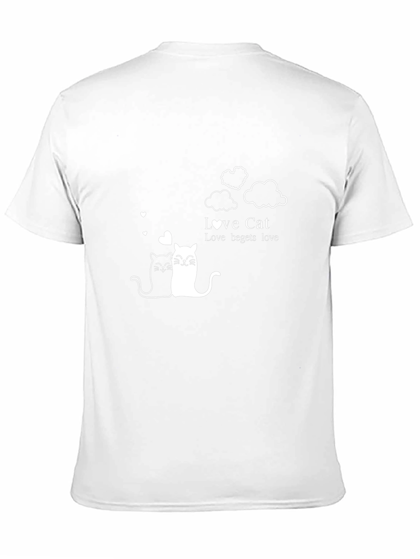 Love Cats Graphic Tee - Black Unisex T-Shirt