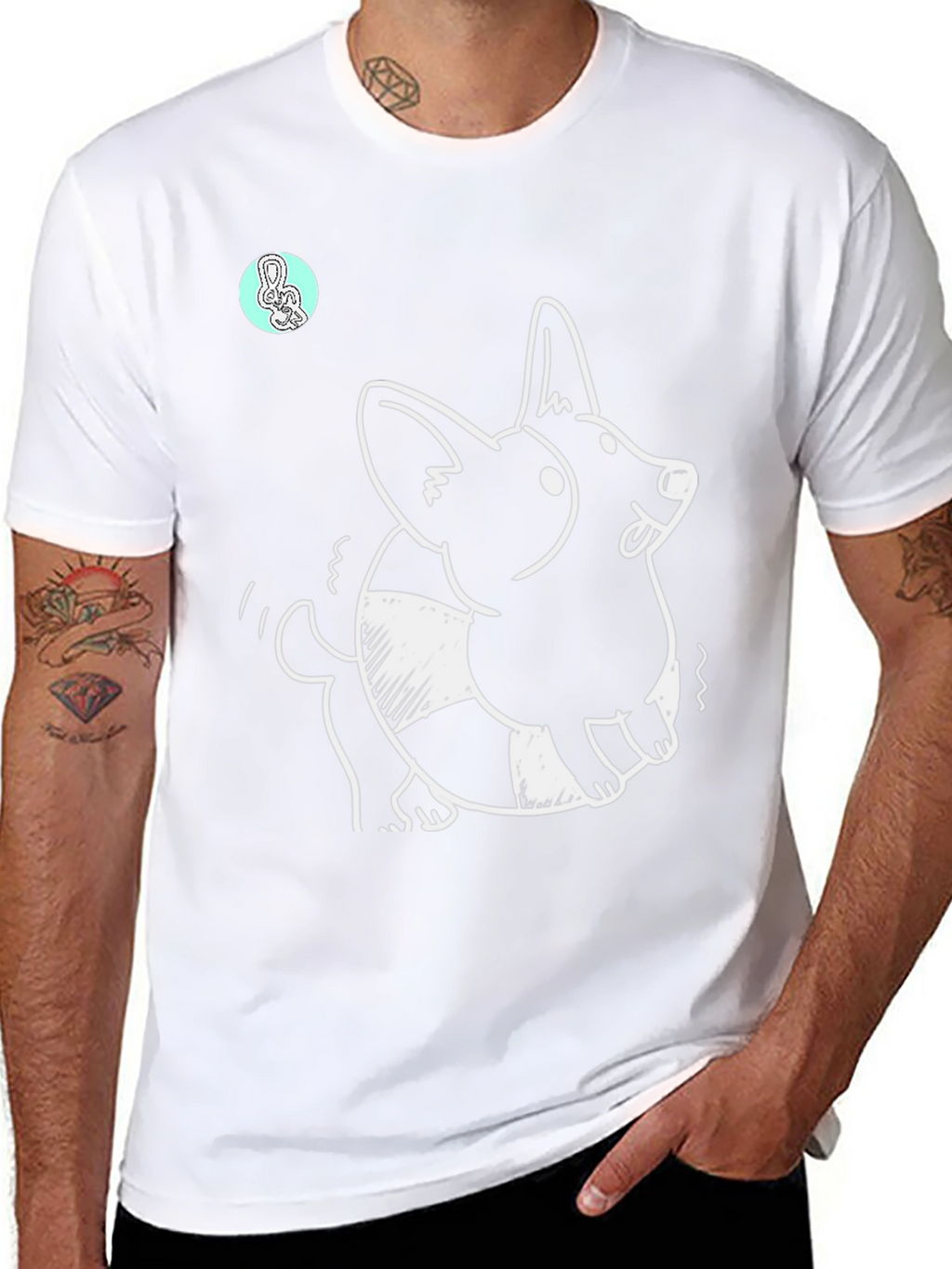 Corgi Life Preserver T-Shirt
