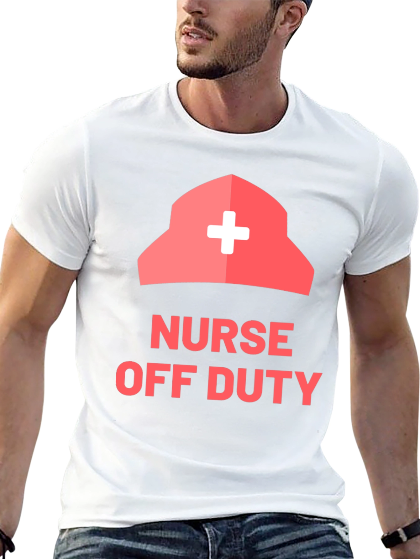 Nurse Off Duty Graphic Tee - Black