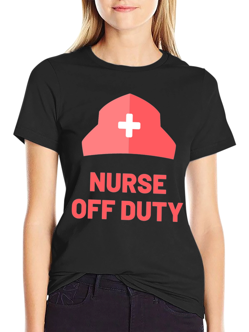 Nurse Off Duty Graphic Tee - Black