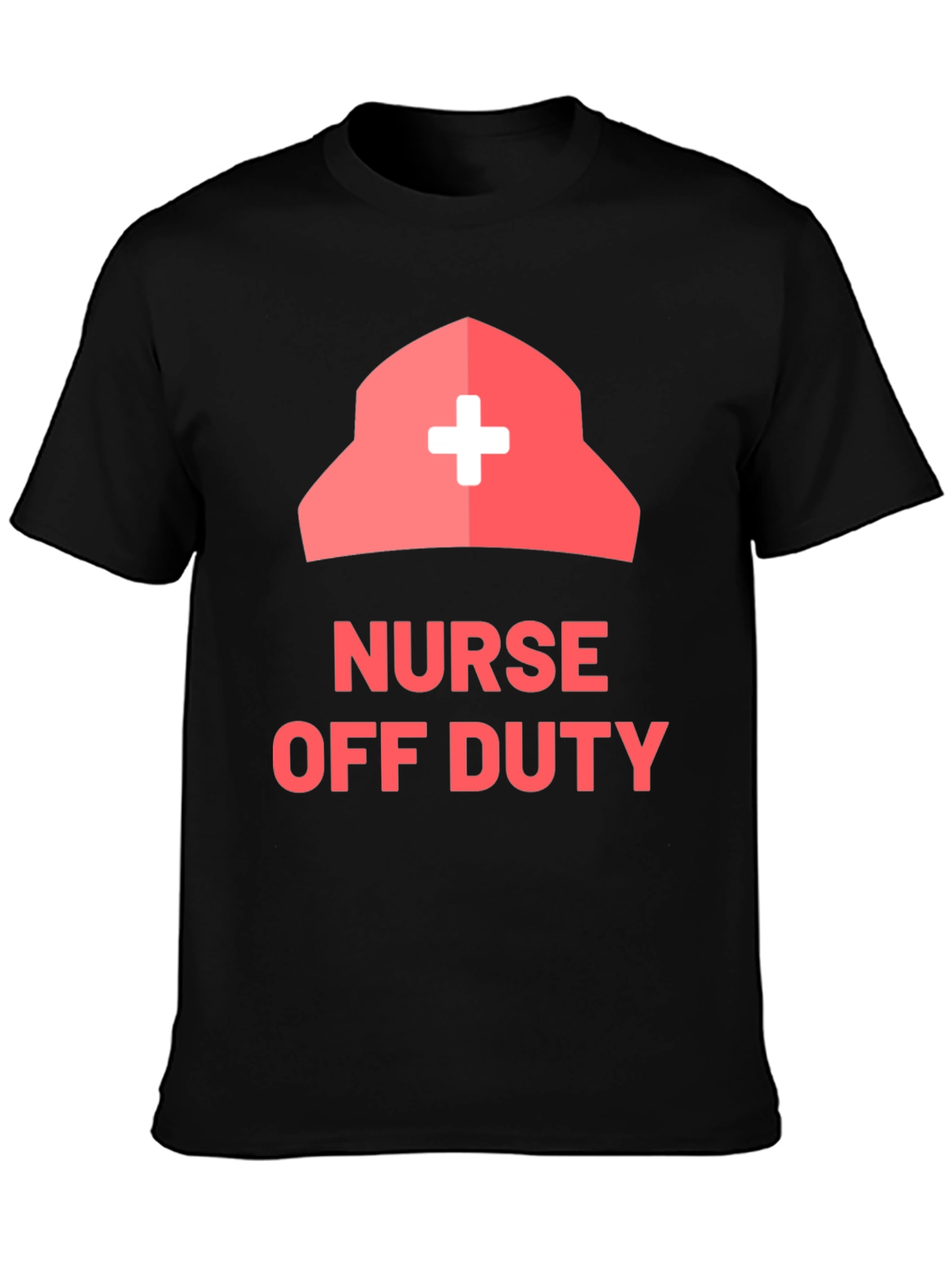 Nurse Off Duty Graphic Tee - Black