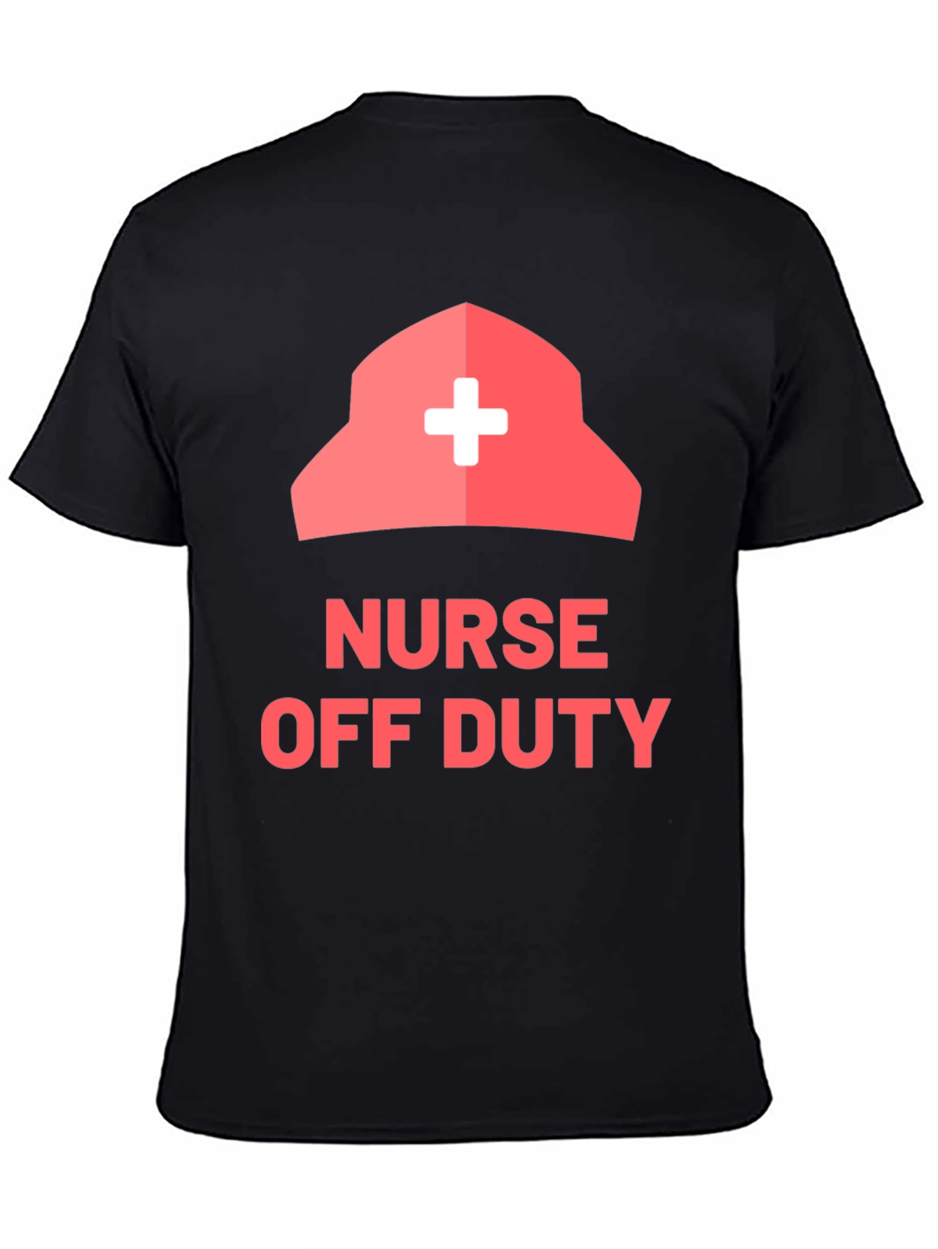 Nurse Off Duty Graphic Tee - Black