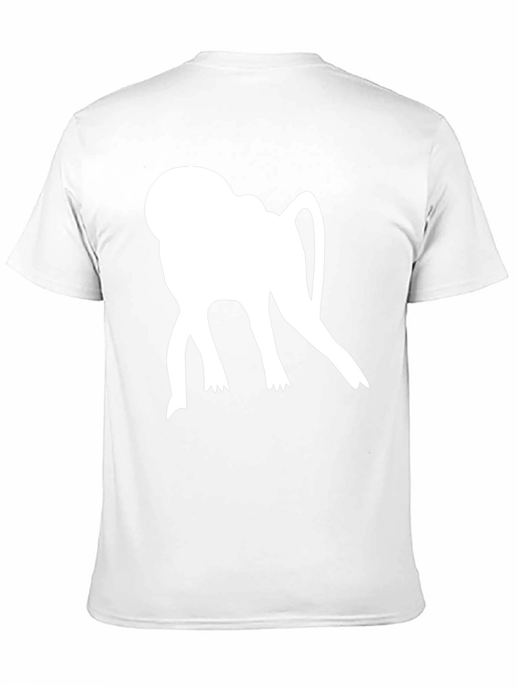 Monkey Silhouette Graphic Tee - Casual Style