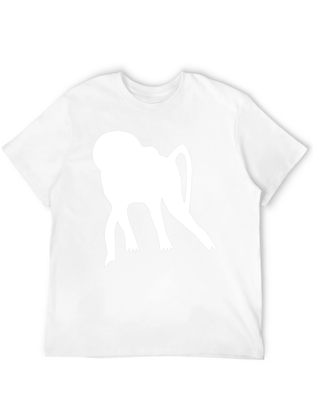 Monkey Silhouette Graphic Tee - Casual Style
