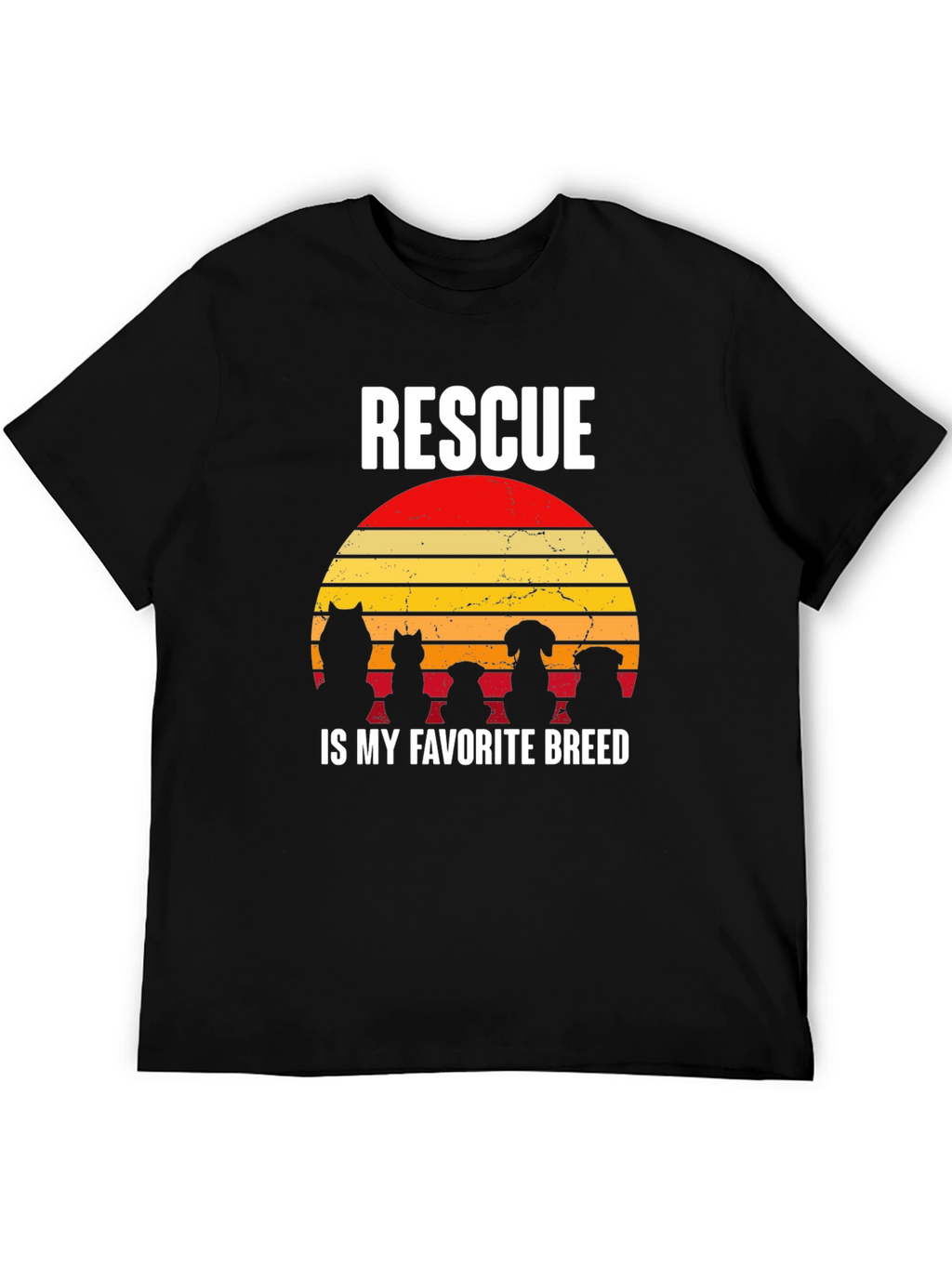 Rescue Dog T-Shirt: Rescue is My Favorite Breed