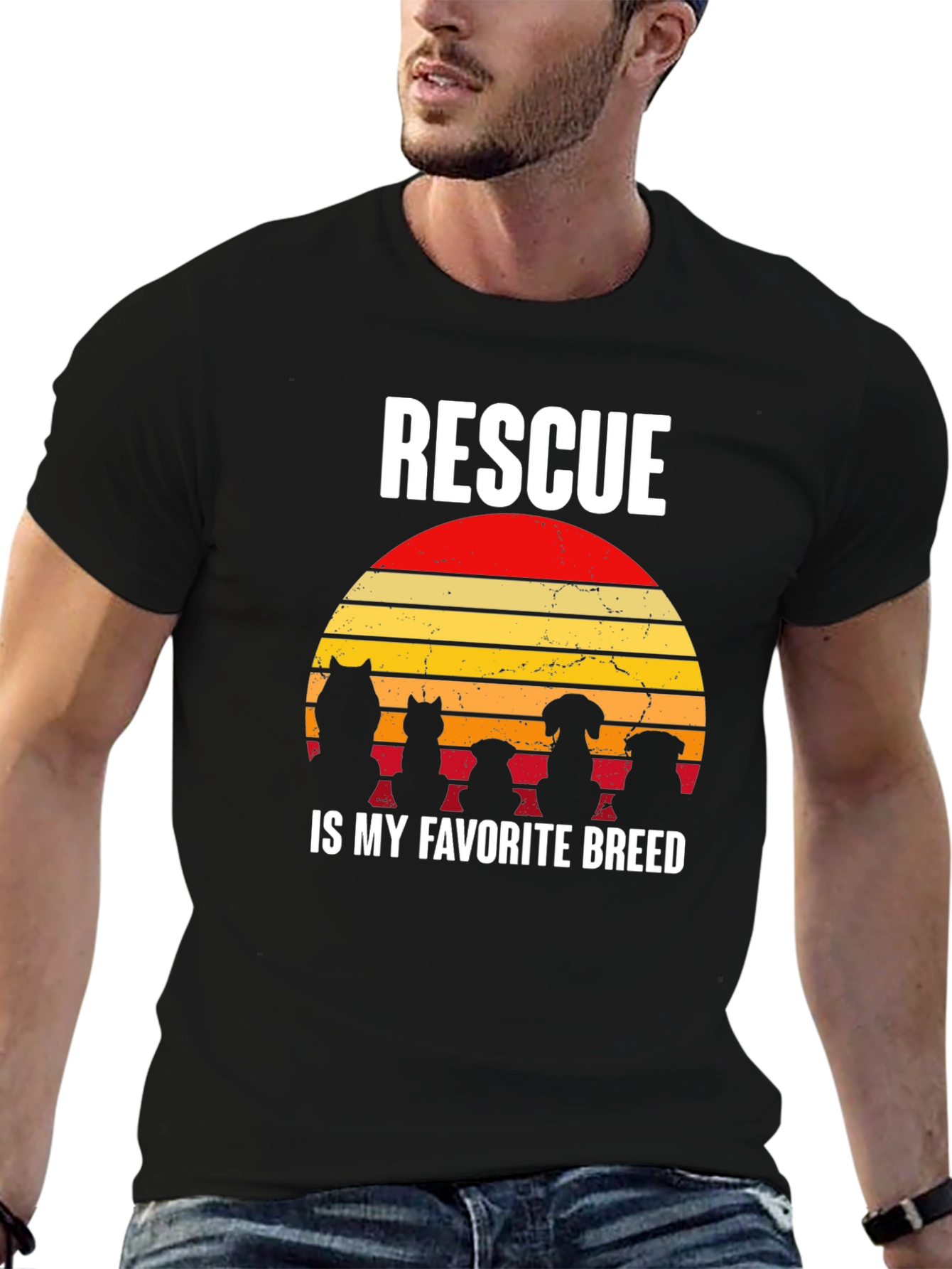 Rescue Dog T-Shirt: Rescue is My Favorite Breed