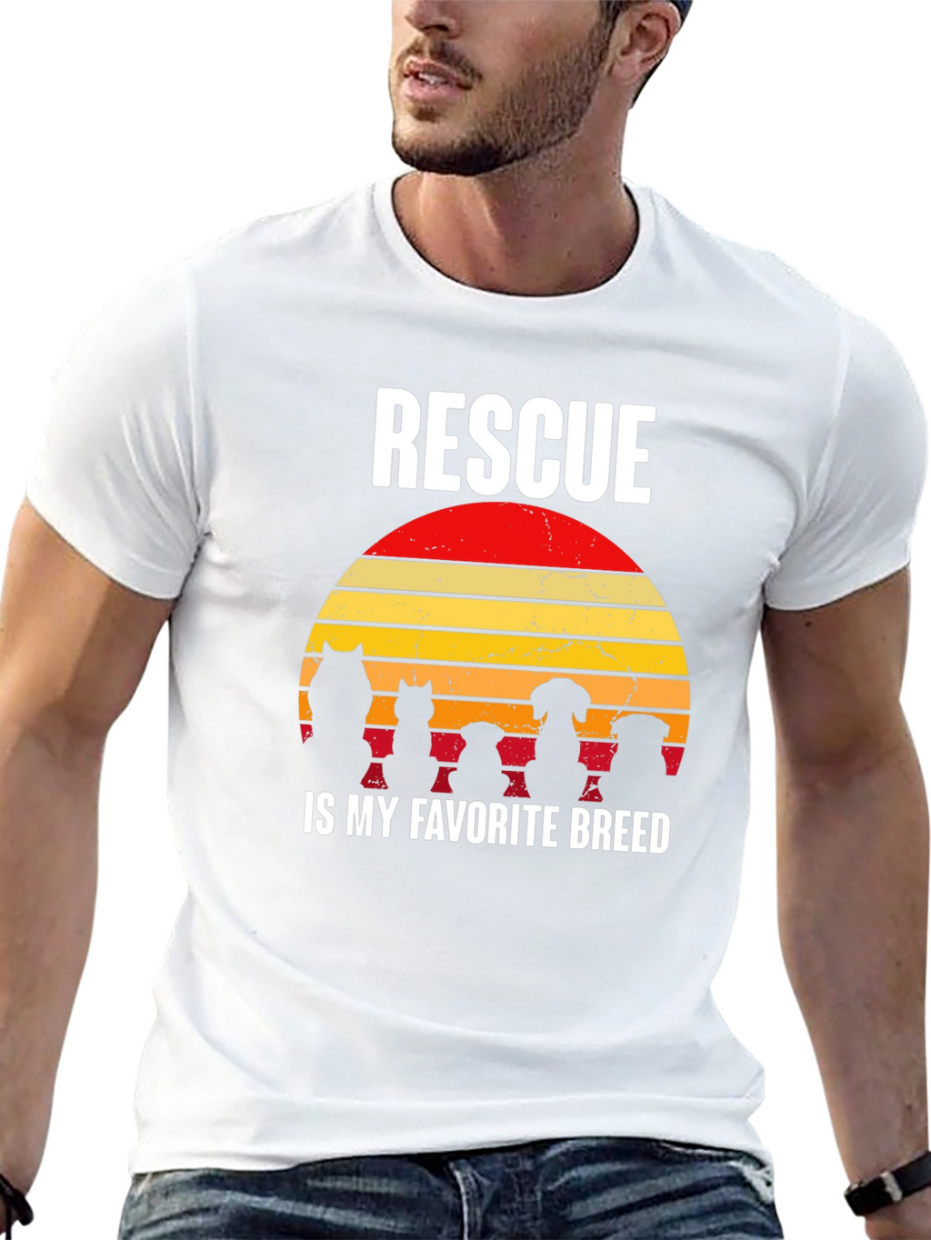 Rescue Dog T-Shirt: Rescue is My Favorite Breed