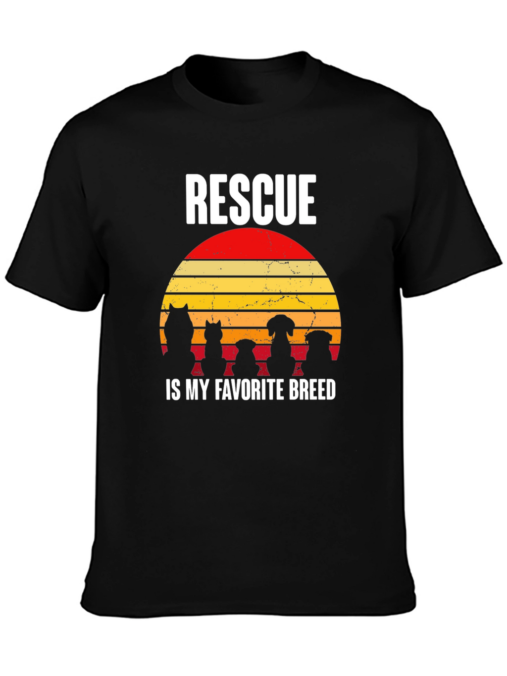 Rescue Dog T-Shirt: Rescue is My Favorite Breed