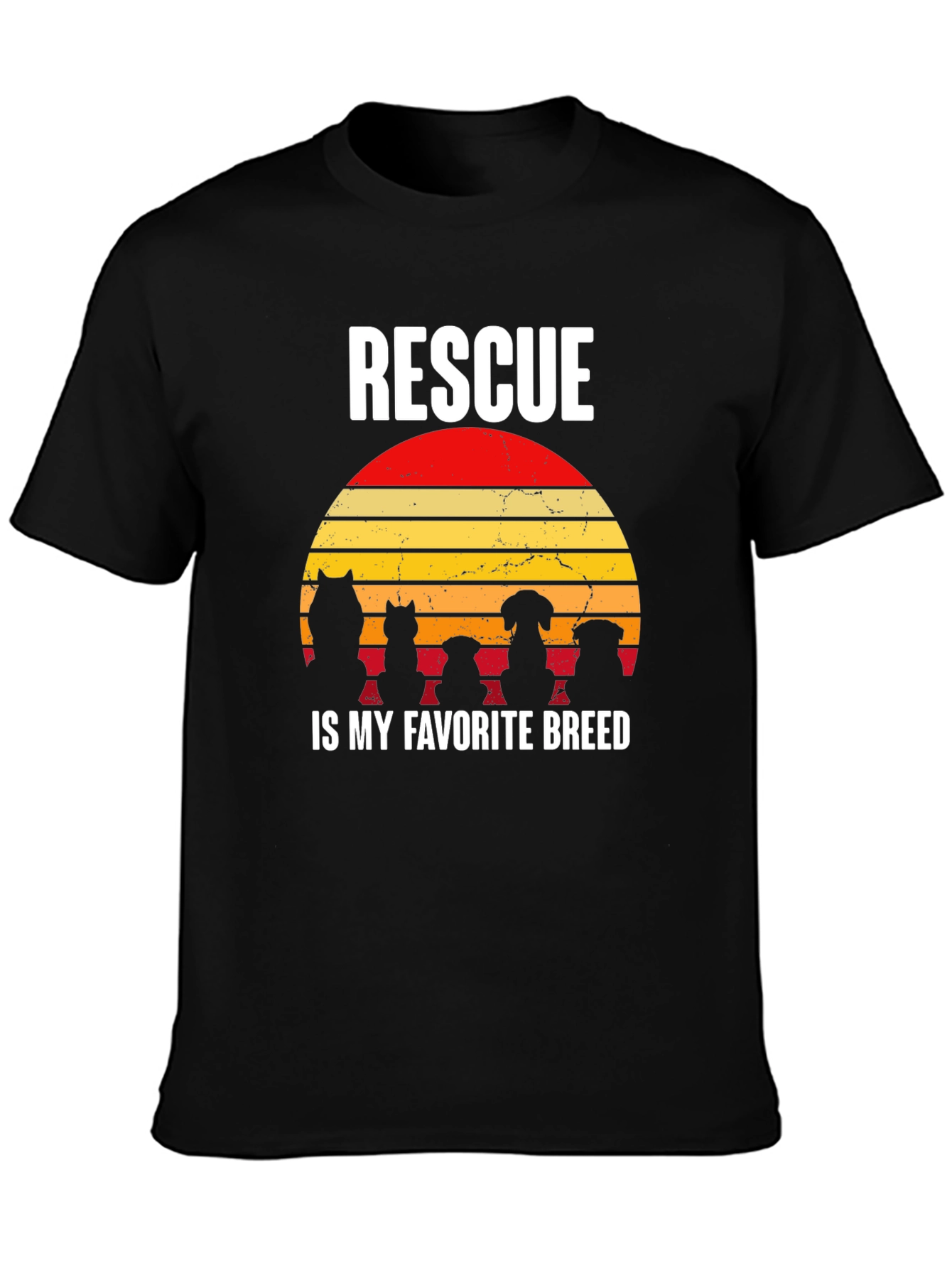 Rescue Dog T-Shirt: Rescue is My Favorite Breed