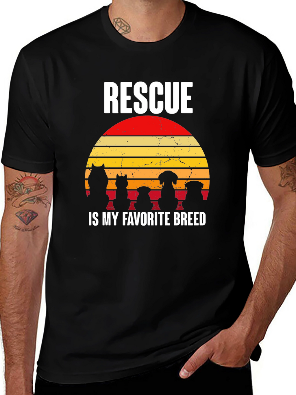Rescue Dog T-Shirt: Rescue is My Favorite Breed