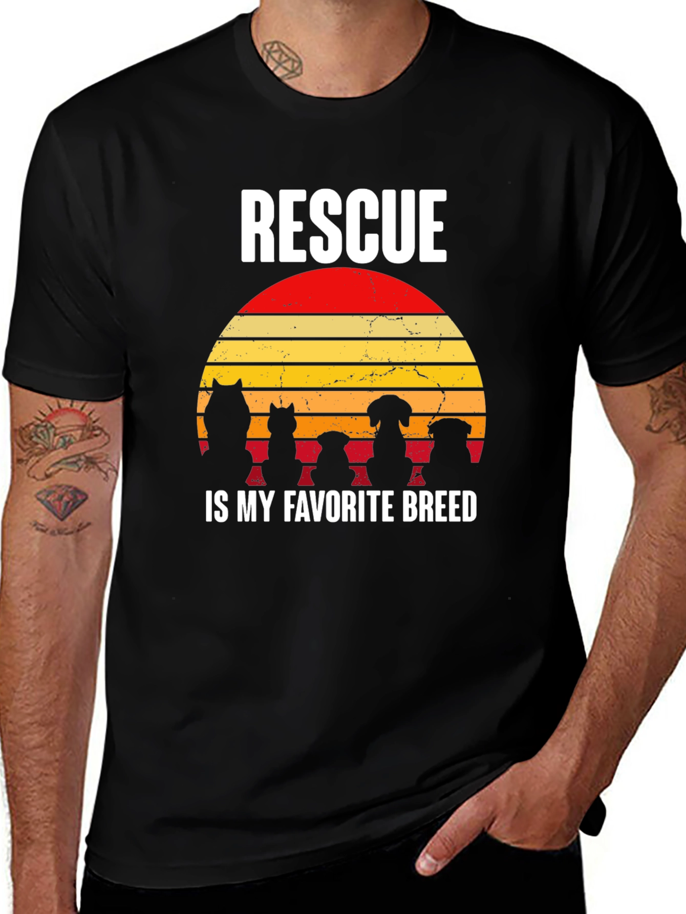 Rescue Dog T-Shirt: Rescue is My Favorite Breed