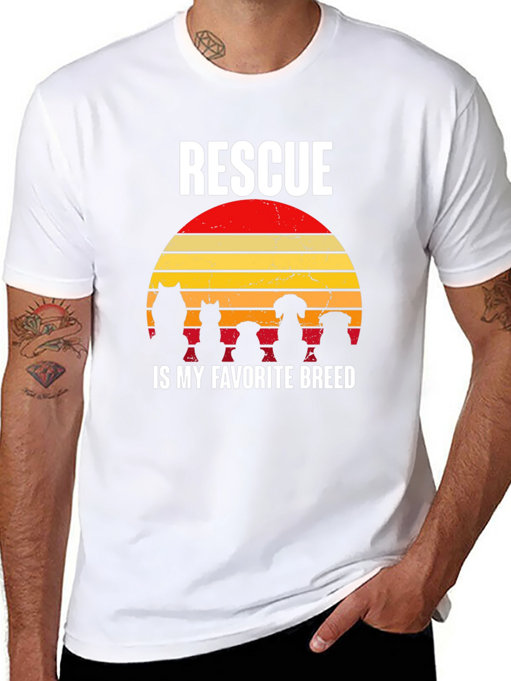 Rescue Dog T-Shirt: Rescue is My Favorite Breed