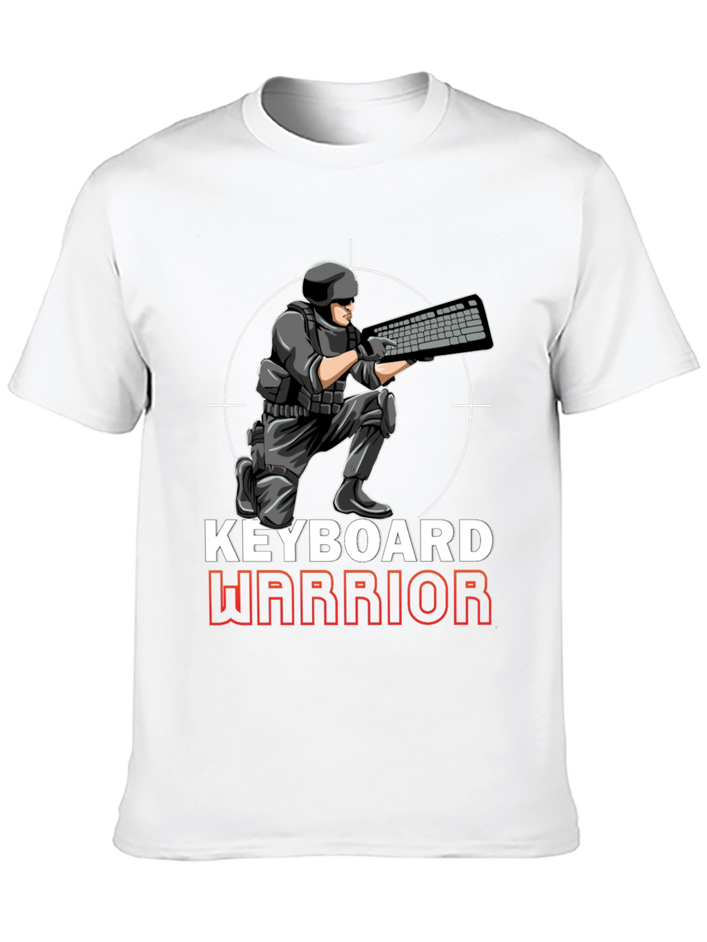 Keyboard Warrior Graphic T-Shirt - Gamer Apparel