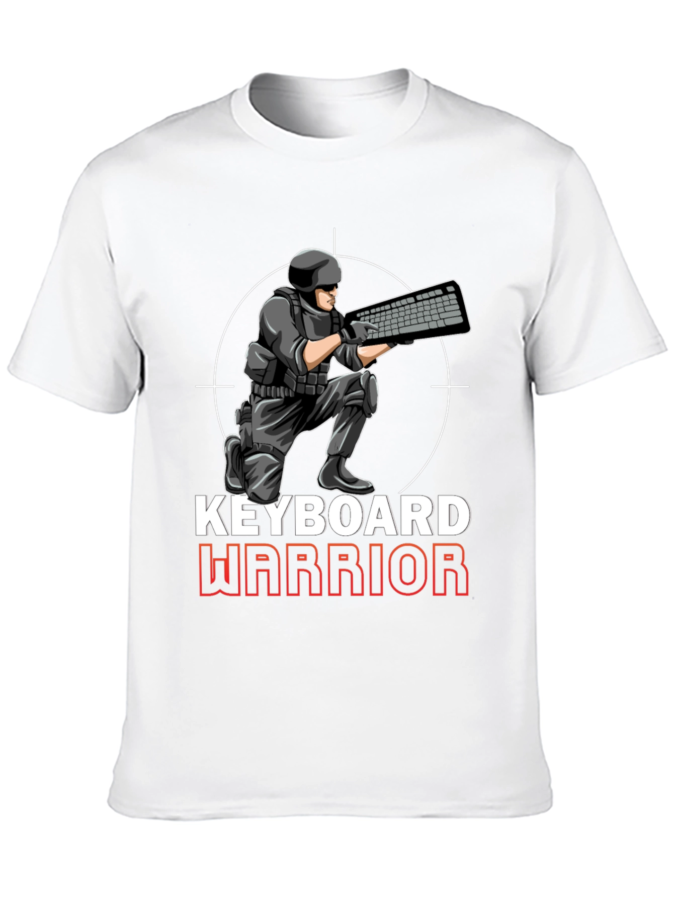 Keyboard Warrior Graphic T-Shirt - Gamer Apparel