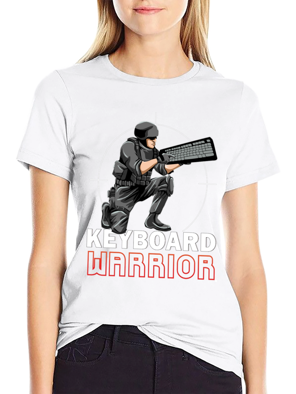 Keyboard Warrior Graphic T-Shirt - Gamer Apparel