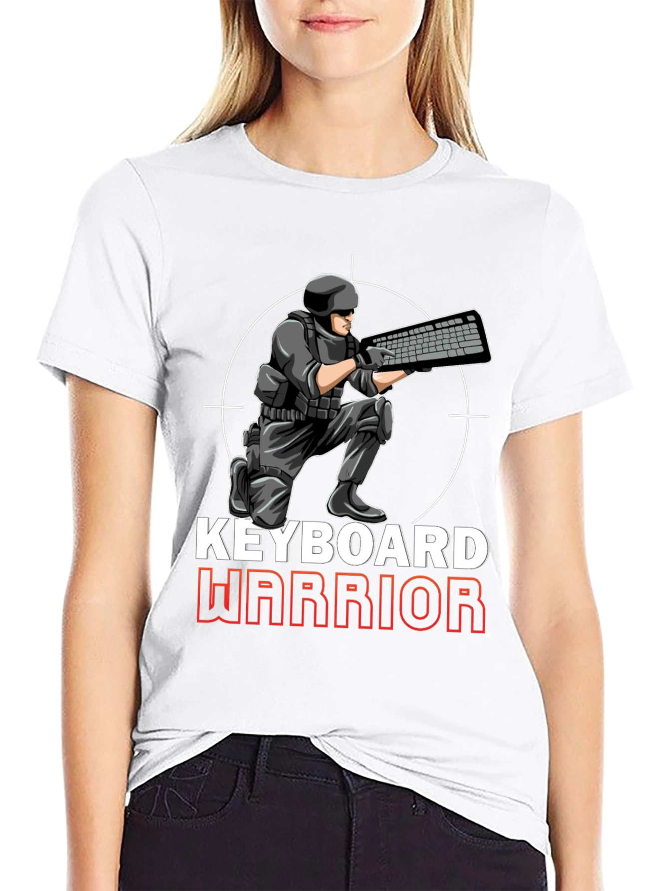 Keyboard Warrior Graphic T-Shirt - Gamer Apparel
