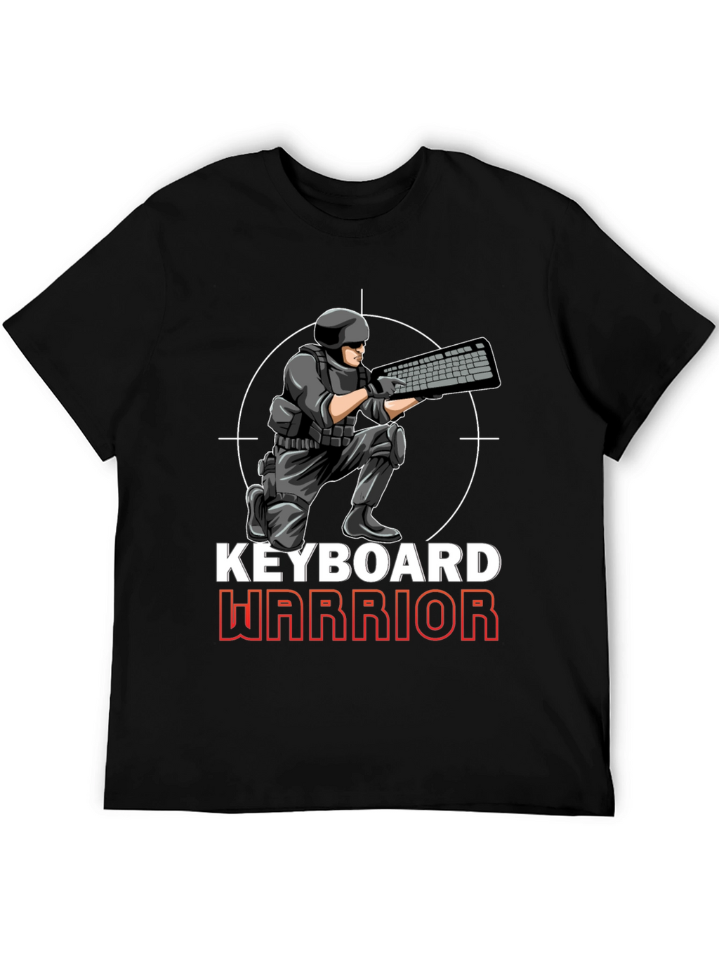 Keyboard Warrior Graphic T-Shirt - Gamer Apparel