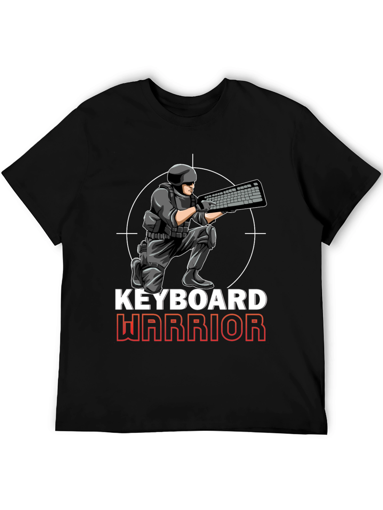 Keyboard Warrior Graphic T-Shirt - Gamer Apparel