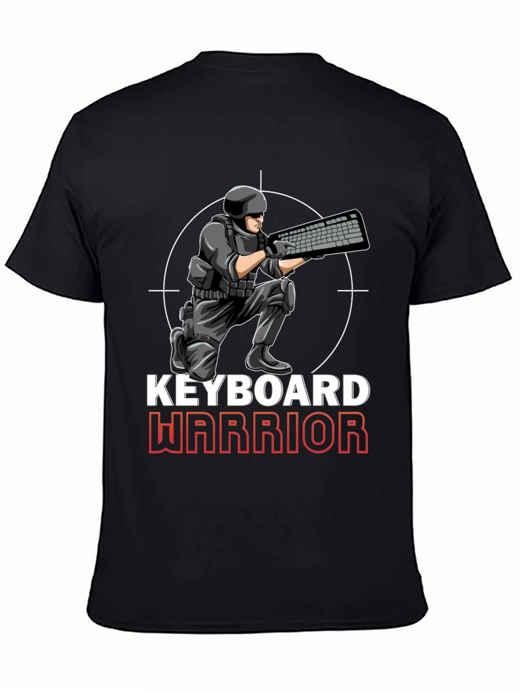 Keyboard Warrior Graphic T-Shirt - Gamer Apparel