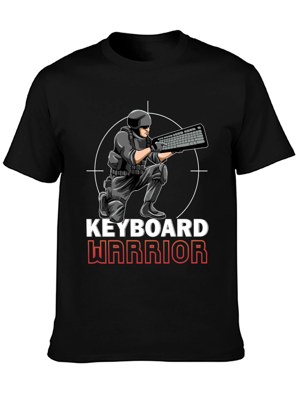 Keyboard Warrior Graphic T-Shirt - Gamer Apparel