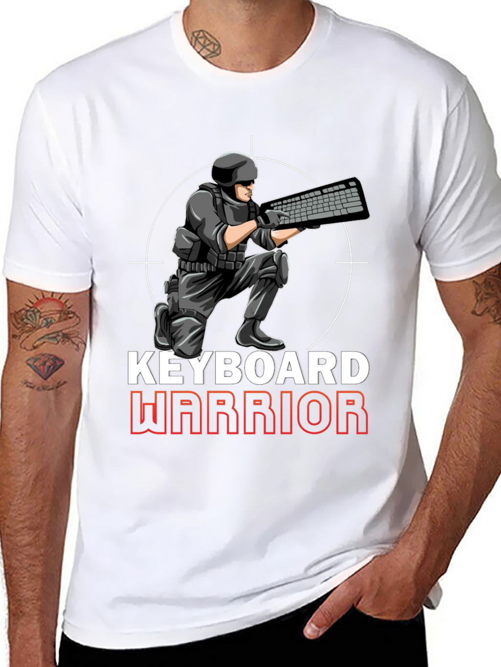 Keyboard Warrior Graphic T-Shirt - Gamer Apparel