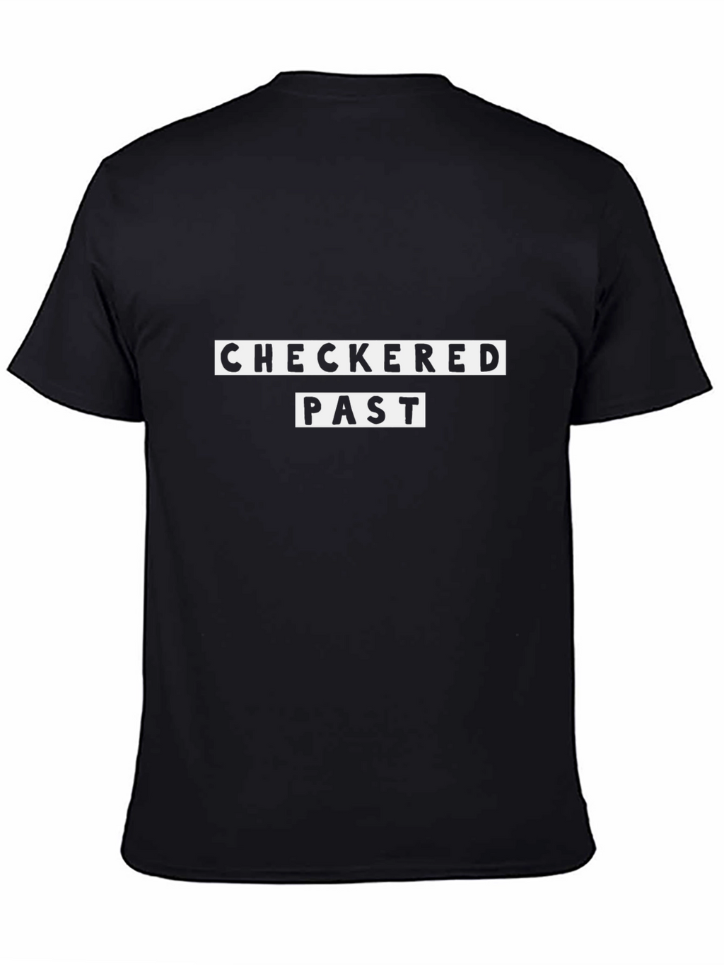 Checkered Past Graphic Black T-Shirt