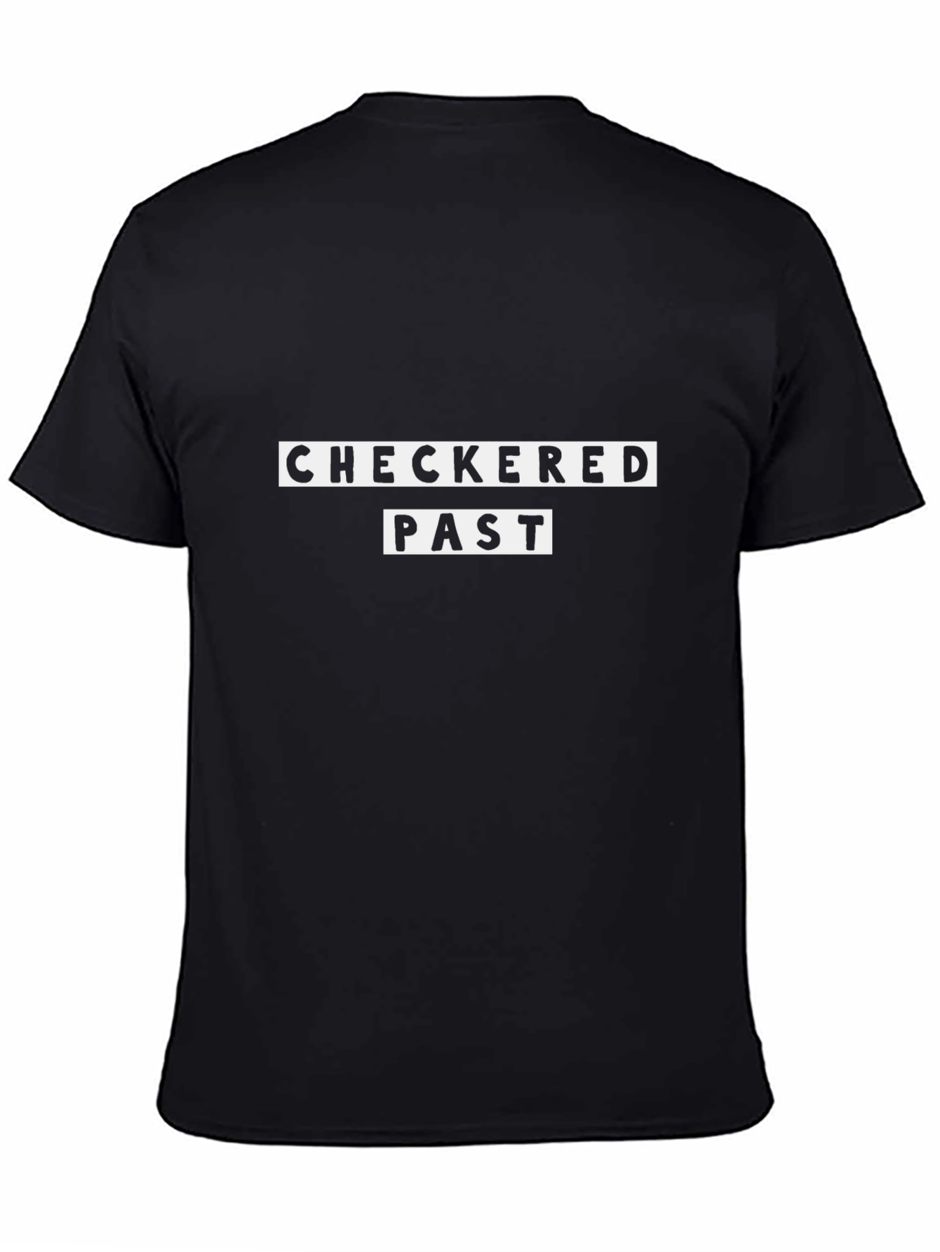 Checkered Past Graphic Black T-Shirt