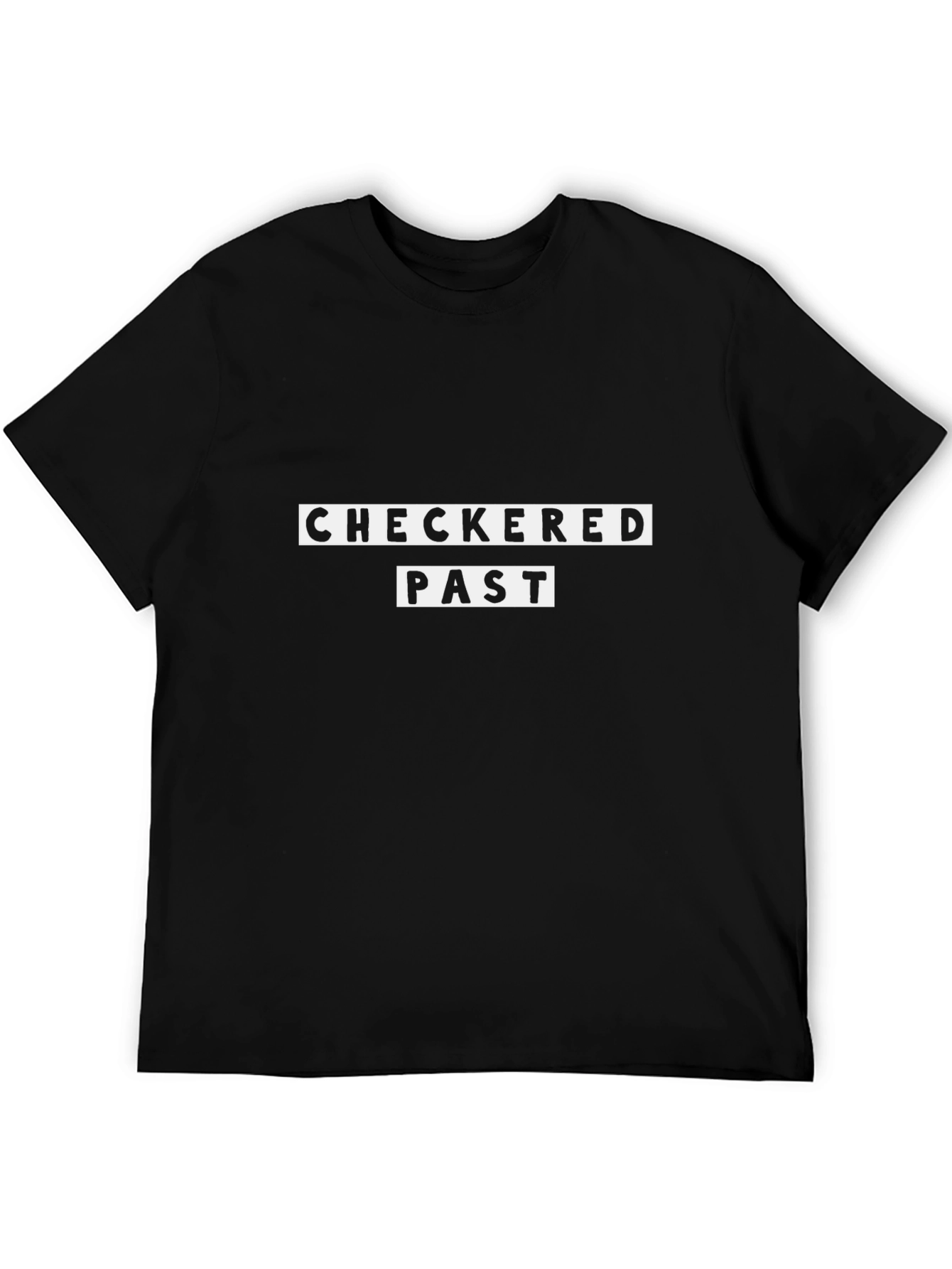 Checkered Past Graphic Black T-Shirt