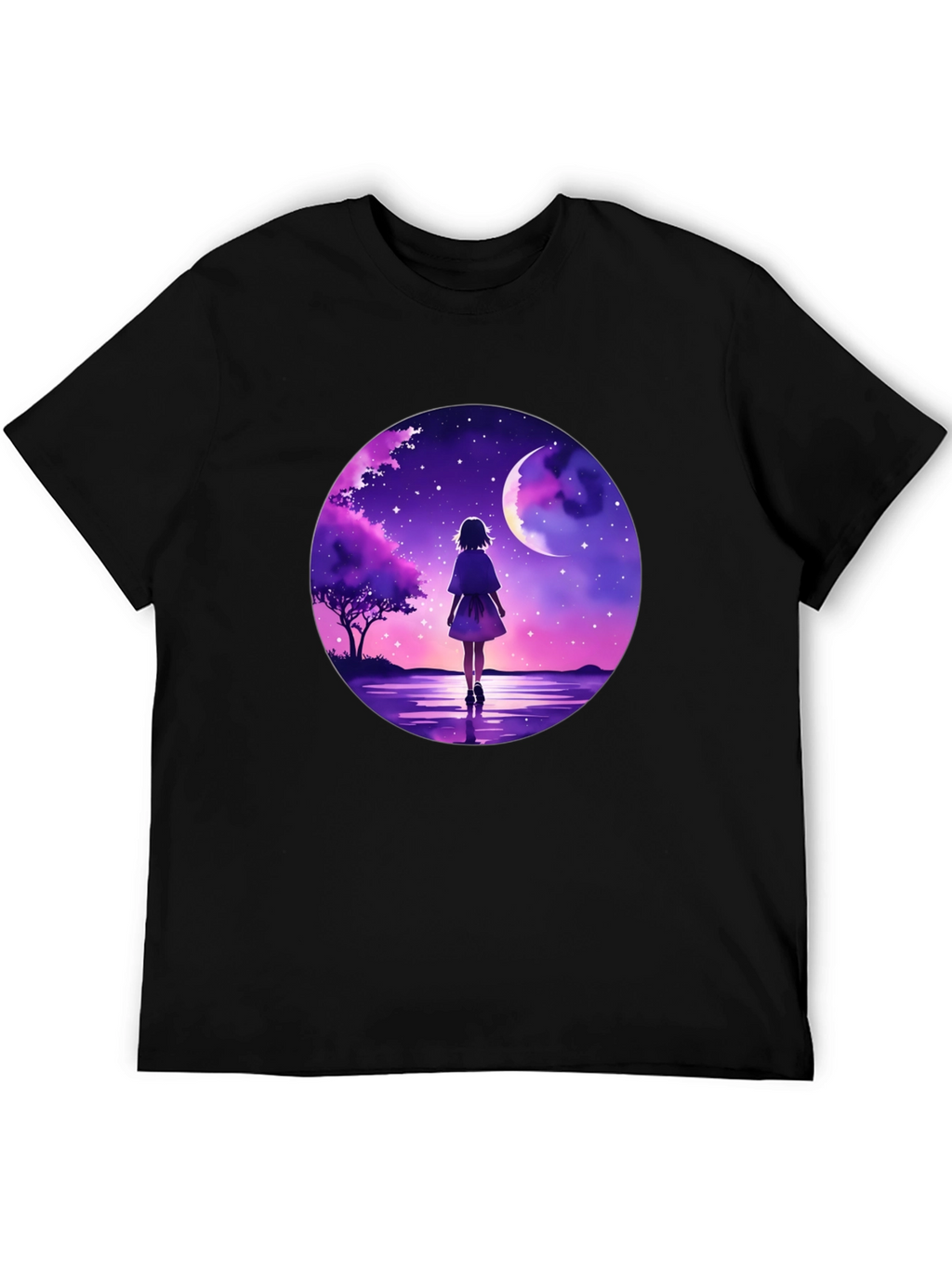 Anime Moonlit Walk Graphic Tee