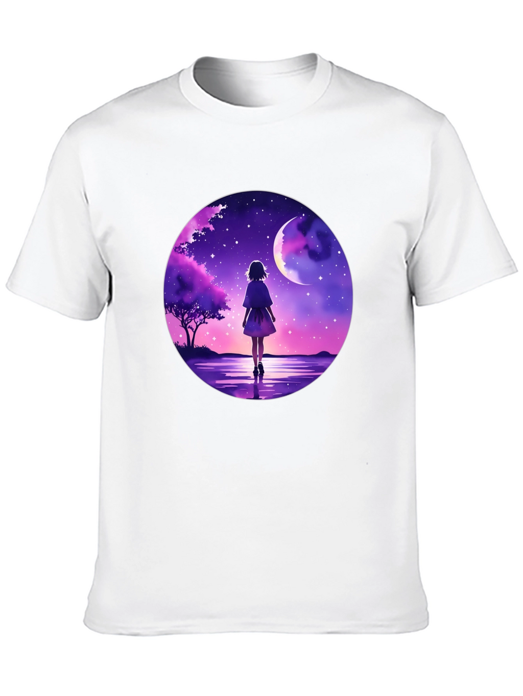 Anime Moonlit Walk Graphic Tee