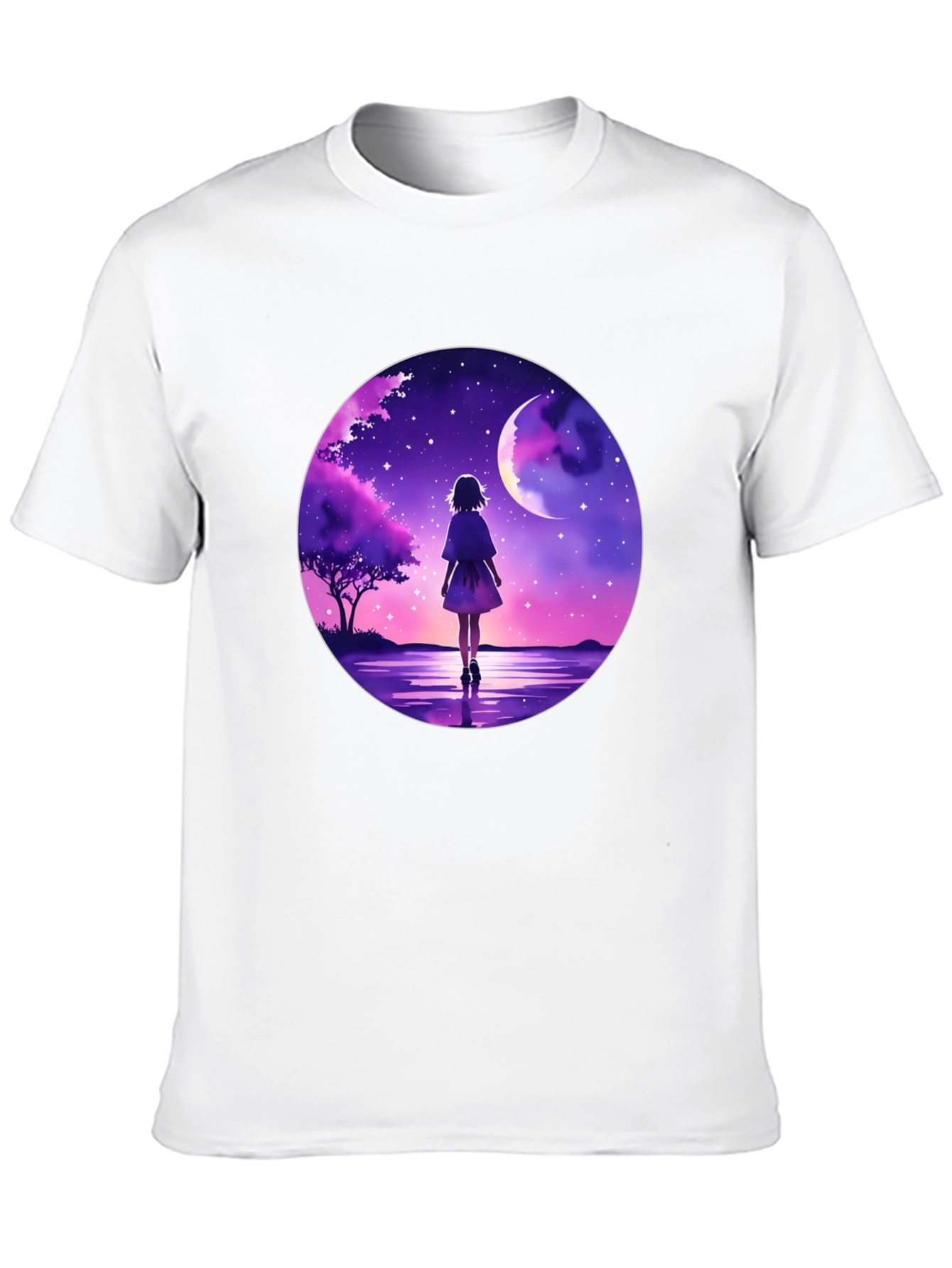 Anime Moonlit Walk Graphic Tee