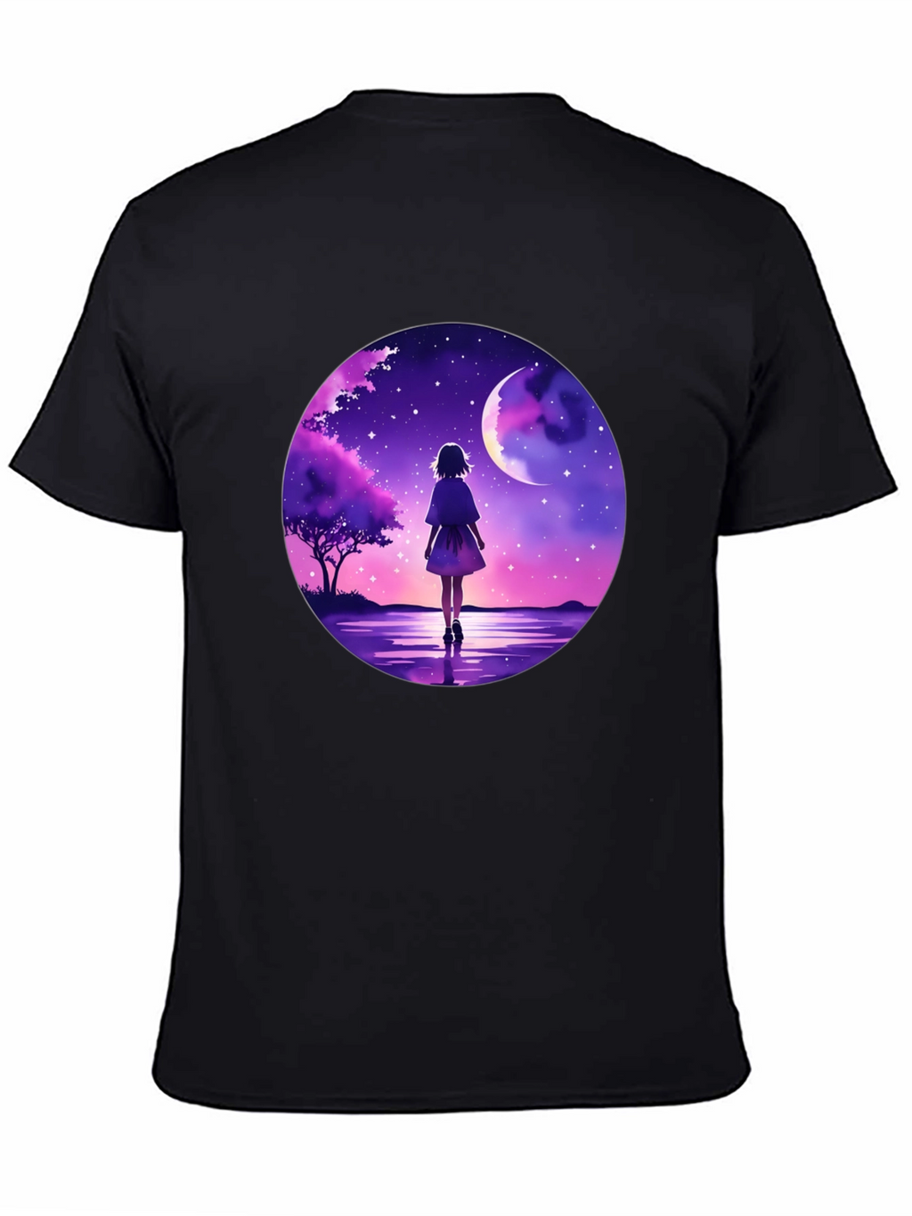 Anime Moonlit Walk Graphic Tee