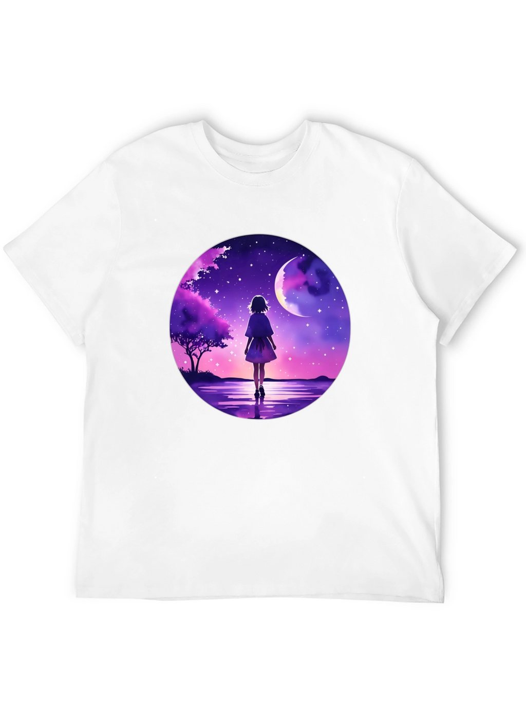 Anime Moonlit Walk Graphic Tee